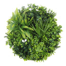 Slimline White Flowering Artificial Green Wall Disc 40in – White Frame – UV Resistant