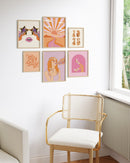 70s gallery wall