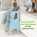 Adjustable Toddler Kitchen Tower with Safety Bars