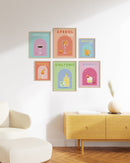 Cocktail gallery wall
