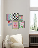 Danish pastel gallery wall
