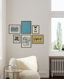 Eclectic gallery wall