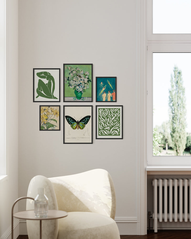 Green gallery wall, photo 2 of 5