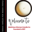 Malicious Women Co. Sober AF Mental Health Candle 9 oz | Natural Soy Wax Candle, Long-Lasting Clean Burn, Amber Jar Gift Candle USA by Malicious Women Co.