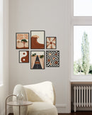 Terracotta gallery wall