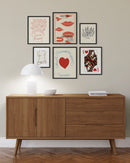 Vintage beige gallery wall