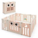 14-Panel Baby Playpen Kids Activity Center Foldable Play Yard with Lock Door by LJGDeals