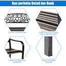Outdoor Furniture Steel Frame Porch Garden Bench