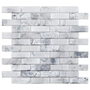 White 12x12 Matte Brick Glass Mosaic Tile (10 pack, 9.5 sq ft/case) - Sample