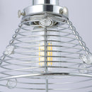 1-Light Modern Silver Wall Scone Light
