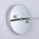1-Light Modern Silver Wall Scone Light
