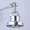 1-Light Modern Silver Wall Scone Light
