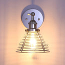 1-Light Modern Silver Wall Scone Light