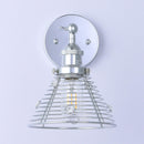 1-Light Modern Silver Wall Scone Light