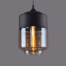 GobekUsa 1 Light Pendant Lighting Retro Industrial Style Glass Pendant Ceiling Lights for Restaurant