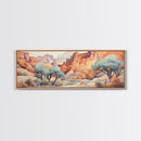 Panoramic Desert Prints, Four Peaks Arizona Wall Art, 3 Piece Print Set, Arizona Desert, Boho Print, Modern Wall Art, Minimalist Wall Art