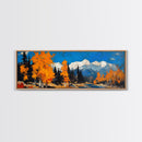 Fall In The Mountains - Vintage Landscape Painting Print - Fall Wall Art - Autumn Centerpiece - Beautiful Fall Wall Art - Canvas Art Print