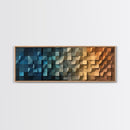Waves - Abstract Geometric Painting Wall Art - Wood Framed Canvas Print - Abstract Home Decor