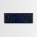 Spiral Of Stars Framed Canvas Print, Timelapse Photography Style Print, Oversized Living Room Decor