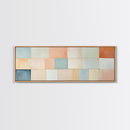Modern Abstract Framed Canvas | Minimalist Mid Century Modern Wall Art | Large Horizontal Ultra Wide Framed Canvas | MCM Decor