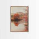 West Texas Desert Landscape, Framed Canvas Print, Fall In The Texas Desert, Desert Landscape Painting, Original Artwork, Minimalist
