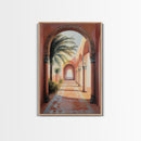 Middleastern Wall Art Framed Canvas Print, Moroccan Wall Art Framed Art, Moroccan Painting