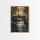 Fly Fishing Art Print on Canvas - Outdoors Gift Idea - Gift For Dad - Fly Fishing Art - Fly Fishing Painting - Trout Fishing - Outdoorsman Gift