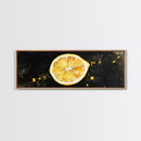 Panoramic Lemon painting Print, Food Kitchen Wall Art, Dining Room Decor, Horizontal Wall Art, Lemon Art, Lemon Home Decor, Kitchen Painting