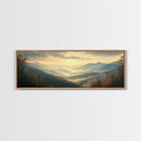 Large Abstract Mountains Painting on Canvas Print, Mountain Painting Modern Living Room Wall Art Gift for Her Custom Oil Painting Print