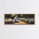The Woman in The Garden Painting Print - Boho Home Decor - Gift For Her - Gardening Gift - Gardener Gift Idea - Garden Painting Wall Art