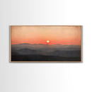 Sunrise Over The Smoky Mountains Framed Canvas Print