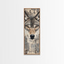 Canvas Print of Wolf Eyes Close-Up, Moody Art, Above Couch Art, Rustic Wall Art, Therapy Art, Wildlife Inspired