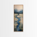 Framed Canvas Print Nature-Inspired Marsh Painting Landscape Painting Wabi Sabi Art Guest Room Art Rustic Decor Perfect Above Sofa Accent