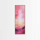 Sunset Gradient Canvas Print - Abstract Pink Orange Wall Art, Sunrise Inspired Minimalist Painting, Bedroom Decor, Above Bed Artwork