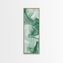 Abstract Green Canvas Print, Botanical Wall Art, Whimsical Minimalist Sage Artwork, Moody Decor for Bedroom or Guest Room, Gift Idea