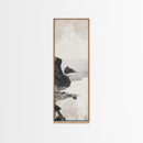 Tranquil Coastal Rocks Canvas Print Nautical Wall Art Minimalist Art Seascape Art Bedroom or Living Room Rustic Coastal Decor Piece