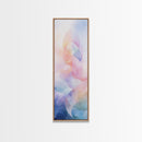 Pastel Abstract Canvas Print Featuring Light Pink Abstract Art, Geometric Wall Art, And Sage Green Accent Ideal Above Sofa