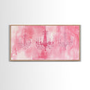 Vintage Chandelier Canvas Print in Soft Pink, Elegant Rustic Wall Art with Wabi Sabi Aesthetic, Perfect Guest Room or Living Room Art
