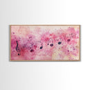 Sheet Music Canvas Print | Musical Wall Art, Whimsical Art, Light Pink Wall Art, Artistic Decor, Bedroom Art, Living Room Wall Decor