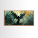 Abstract Angel Canvas Print Featuring Moody Art and Dark Angels Wall Art Stunning Vertical Art for Rustic or Minimalist Decor