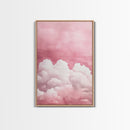 Dreamy Pink Clouds Canvas Print Light and Airy Minimalist Art Above Bed Wall Art Guest Room Decor Rustic Aesthetic Fall Accent Gift