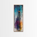 Fishing Net, nautical painting, ocean decor, rustic wall art, moody art, textured art, coastal decor, Canvas Print
