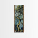Oak Tree Art, Canvas Print, moody art, botanical prints, farmhouse art, vertical wall art, rustic art, extra wide art, above bed wall art