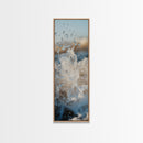 Ocean Splash, nautical wall art, seascape painting, surf wall art, blue and green wall art, coastal decor, Framed Canvas Print