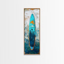 Ocean Paddle, nautical painting, coastal decor, framed canvas print, seascape painting, above bed wall art, rustic art, surf wall art