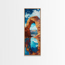 Red Rock Arch, Southwest Wall Art, Joshua Tree Art, Desert Landscape, Nature Painting, Extra Wide Art, Living Room Art