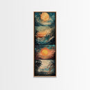 Sunset Ripples, Lake Painting, Vibrant Colors, Canvas Print, Landscape Painting, Above Bed Wall Art, Rustic Wall Art