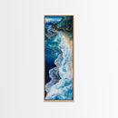 Abstract Ocean Painting, Nautical Wall Art, Coastal Wall Art, Seascape Painting, Blue and Green Wall Art, Canvas Print, Gift Idea