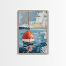 Fishing Buoy, Nautical Wall Art, Rustic Decor, Coastal Art, Ocean Art, Living Room Art, Canvas Print, Gift Idea