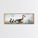 Mother Duck and Ducklings, Whimsical Farmhouse Animal Wall Art, Cute Baby Ducks Painting, Cozy Country Decor, Nursery Artwork